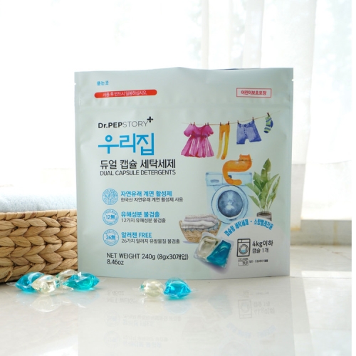 우리집 듀얼 캡슐 세탁세제 4kg